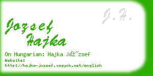 jozsef hajka business card